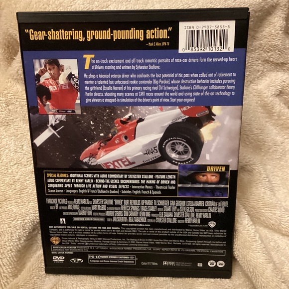 DRIVEN DVD 2001 Sylvester Stallone - Picture 2 of 6